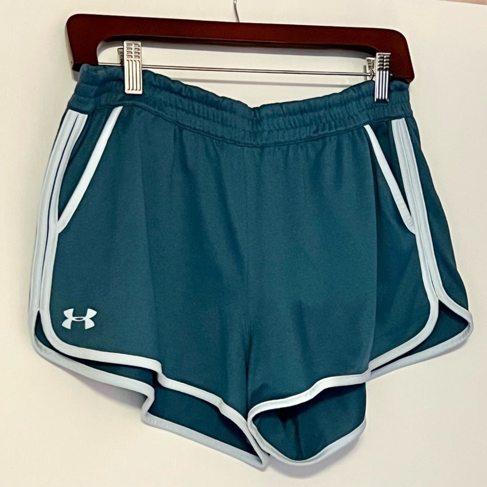 Women’s Under Armour Blue and White Shorts
